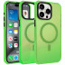 Чехол Gurdini Asty с MagSafe для iPhone 15 Pro зеленый