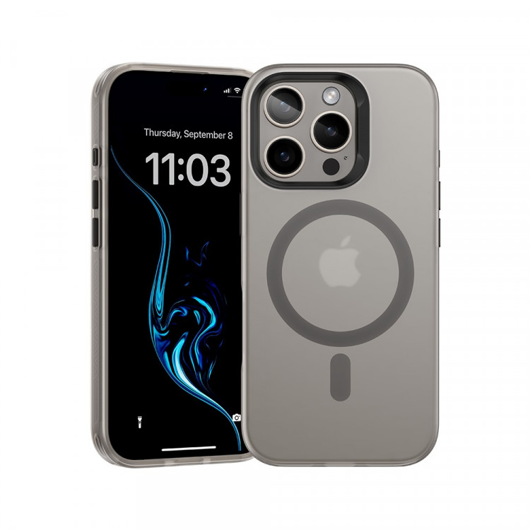 Чехол Benks Lucid Armor с MagSafe для iPhone 16 Pro титан (Natural Titanium)