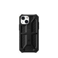 Чехол UAG Monarch для iPhone 13 mini чёрный карбон (Carbon Fiber)