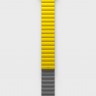 Силиконовый ремешок Uniq Revix для Apple Watch 42/44/45 мм желтый/серый - фото № 5