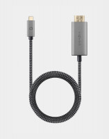 Кабель EnergEa FibraTough USB-C to HDMI Cable 2 м черный