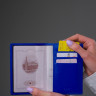 Обложка на паспорт из натуральной кожи DOST Leather Co. синяя - фото № 2