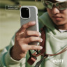 Чехол MOFT Vegan Leather Snap Case с MagSafe для iPhone 14 Pro Max белый - фото № 4