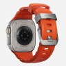 Ремешок Nomad Rocky Point Band для Apple Watch 49/46/45/44 мм оранжевый/титан (Magma/Natural) - фото № 2