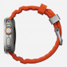 Ремешок Nomad Rocky Point Band для Apple Watch 49/46/45/44 мм оранжевый/титан (Magma/Natural) - фото № 3