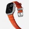Ремешок Nomad Rocky Point Band для Apple Watch 49/46/45/44 мм оранжевый/титан (Magma/Natural) - фото № 8