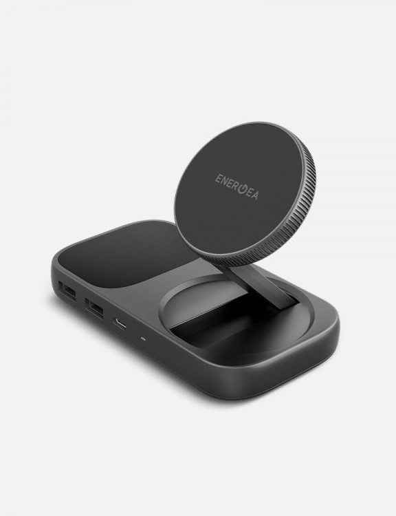Универсальная беспроводная зарядная станция EnergEa WiDock Plus темно-серая