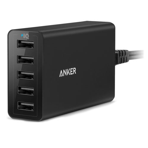 Сетевое зарядное устройство Anker PowerPort 5 чёрное