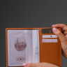 Обложка на паспорт из натуральной кожи DOST Leather Co. рыжая - фото № 2