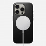 Кожаный чехол Nomad Modern Leather Case MagSafe для iPhone 15 Pro Max черный (Black) - фото № 2