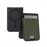 Магнитный кошелек-подставка UAG Metropolis Kevlar MagSafe Wallet зеленый кевлар (Kevlar Element Green) - фото № 4