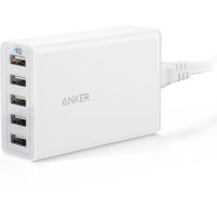 Сетевое зарядное устройство Anker PowerPort 5 белое