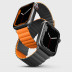 Силиконовый ремешок Uniq Revix для Apple Watch 42/44/45 мм серый/оранжевый