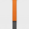 Силиконовый ремешок Uniq Revix для Apple Watch 42/44/45 мм серый/оранжевый - фото № 8