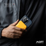 Чехол MOFT Vegan Leather Snap Case с MagSafe для iPhone 14 Pro синий - фото № 2