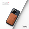 Чехол MOFT Vegan Leather Snap Case с MagSafe для iPhone 14 Pro синий - фото № 3
