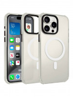Чехол Gurdini Asty с MagSafe для iPhone 15 Pro белый