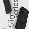 Чехол Gurdini Slim Series с MagSafe для iPhone 17 темно-серый - фото № 2