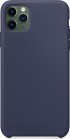 Силиконовый чехол Gurdini Silicone Case для iPhone 11 Pro Max тёмно-синий
