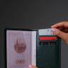 Обложка на паспорт из натуральной кожи DOST Leather Co. зеленая - фото № 2