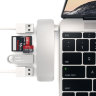USB-хаб Satechi Type-C USB 3.0 5-in-1 Combo Hub серебристый - фото № 3