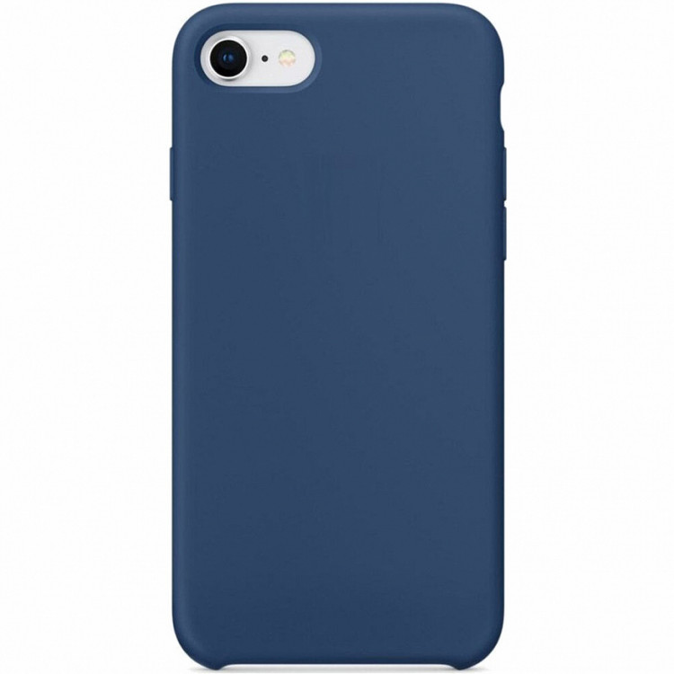 Силиконовый чехол Gurdini Silicone Case для iPhone 7/8/SE 2 синий кобальт (Blue Cobalt)