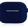 Силиконовый чехол Gurdini Soft Touch с карабином для AirPods Pro темно-синий - фото № 3
