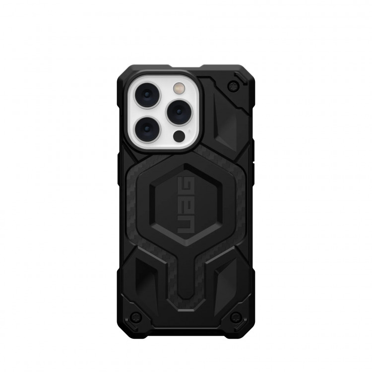 Чехол UAG Monarch Pro с MagSafe для iPhone 14 Pro карбон (Carbon Fiber)