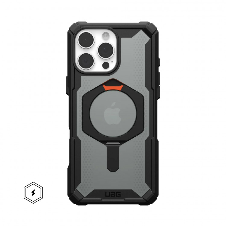 Чехол UAG Plasma XTE с MagSafe для iPhone 16 Pro Max черный/оранжевый (Black/Orange)