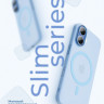 Чехол Gurdini Slim Series с MagSafe для iPhone 17 голубой - фото № 2