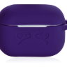Силиконовый чехол Gurdini Soft Touch с карабином для AirPods Pro фиолетовый - фото № 3