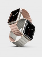 Силиконовый ремешок Uniq Revix для Apple Watch 38/40/41 мм розовый/бежевый