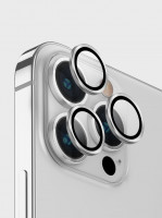 Защита объектива камеры Uniq Optix Lens Protector для iPhone 14 Pro / 14 Pro Max серебро (Silver)