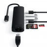USB-C адаптер Satechi Type-C Slim Multiport с Ethernet Adapter черный (ST-UCSMA3K) - фото № 4