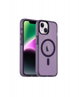 Чехол Gurdini Nano с MagSafe для iPhone 15 Plus фиолетовый
