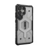 Чехол UAG Pathfinder Clear с MagSafe для Samsung Galaxy S25 Ultra прозрачный/серебро (Ice/Silver) - фото № 4