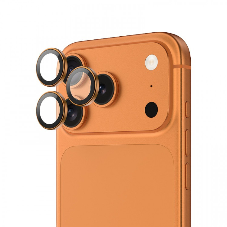 Защита объектива камеры Benks Sapphire Lens Protector для iPhone 17 Pro / 17 Pro Max - оранжевый