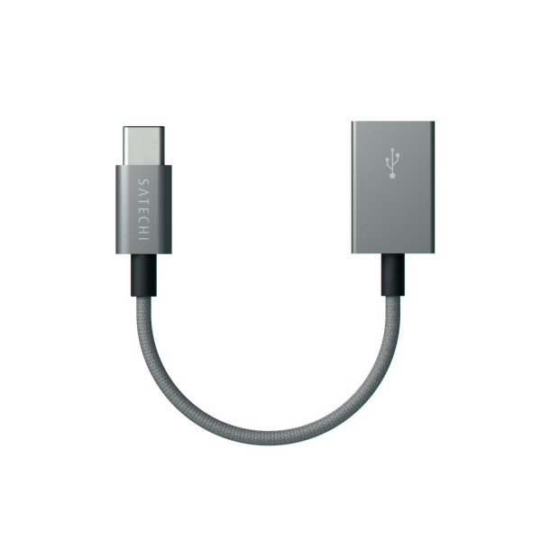 Переходник Satechi Aluminum Type-C USB 3.1 to Type-A USB 2.0 серый