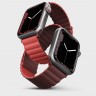 Силиконовый ремешок Uniq Revix для Apple Watch 38/40/41 мм бордовый