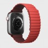 Силиконовый ремешок Uniq Revix для Apple Watch 38/40/41 мм бордовый - фото № 3