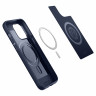 Чехол SPIGEN Mag Armor MagSafe для iPhone 14 Pro Max темно-синий (Navy Blue) - фото № 4