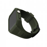 Силиконовый ремешок с чехлом UAG Scout Plus для Apple Watch 45 мм оливковый (Olive Drab)