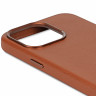Чехол Decoded Leather Back Cover с MagSafe для iPhone 15 Pro Max коричневый (Tan) - фото № 3