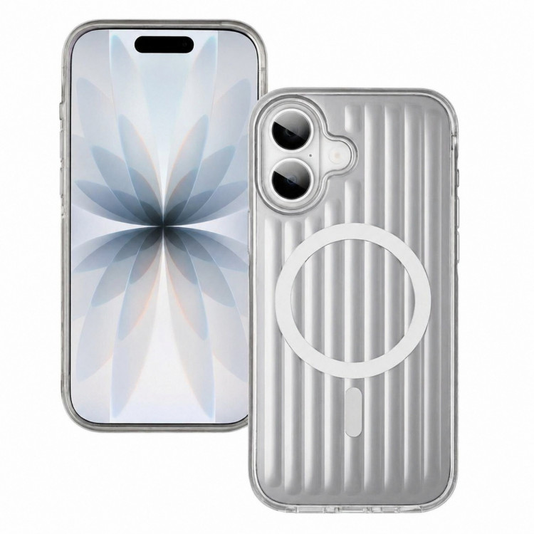 Чехол Gurdini Ocean Case для iPhone 17 металлик серебро