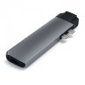 Хаб Satechi Aluminum Type-C Pro Hub Adapter With Ethernet для MacBook Pro (USB-C) серый космос - фото № 5