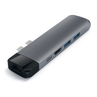 Хаб Satechi Aluminum Type-C Pro Hub Adapter With Ethernet для MacBook Pro (USB-C) серый космос