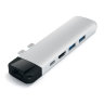 Хаб Satechi Aluminum Type-C Pro Hub Adapter With Ethernet для MacBook Pro (USB-C) серый космос - фото № 6