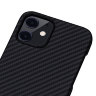 Чехол PITAKA MagEZ Case для iPhone 12 mini чёрный карбон - Twill (KI1201) - фото № 3