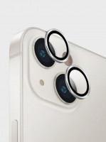 Защита объектива камеры Uniq Optix Lens Protector для iPhone 14 / 14 Plus серебро (Silver)