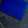 Картхолдер из гладкой натуральной кожи DOST Leather Co. синий - фото № 2